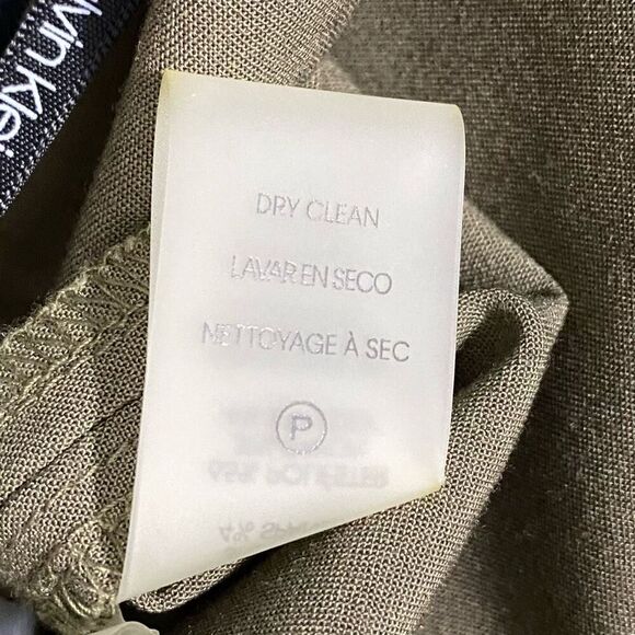 Calvin Klein Taupe Belted Straight Leg Slim Trouser Office Pants NWT Size 16W - Picture 6 of 7